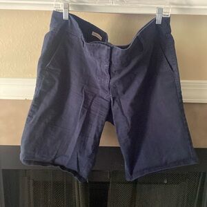 Navy Blue Bermuda Shorts-Loft Outlet